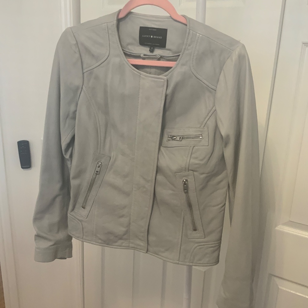 Lucky Brand Leather Jacket - Picture 3 of 5